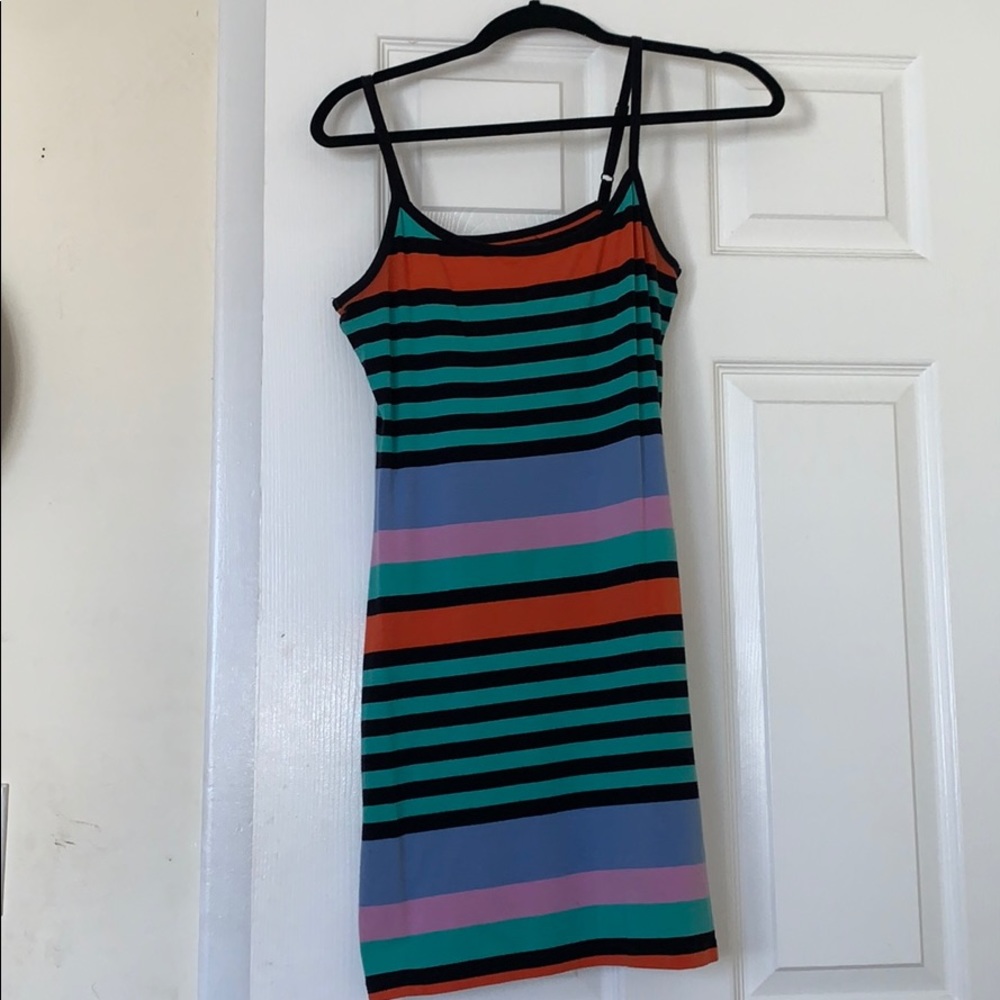 Body con bold stripper retro spaghetti strap dress